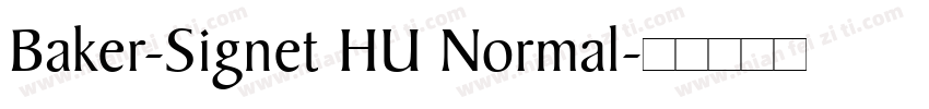 Baker-Signet HU Normal字体转换